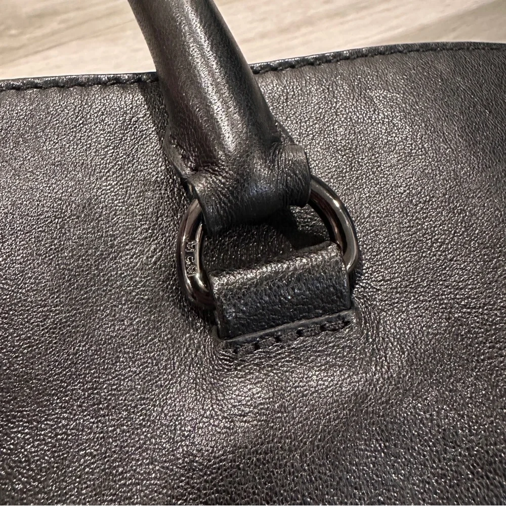 MCM Calfskin Embossed M Moment Folded 2 Way Tote Bag MWT4DXO23